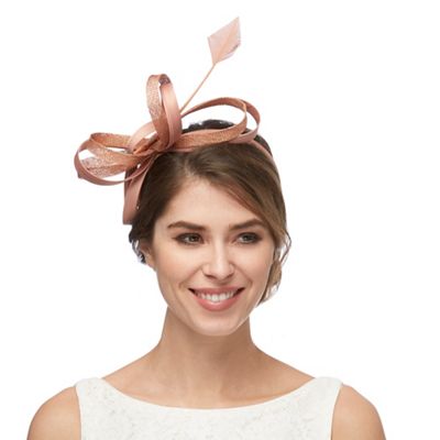 Pink loop and bow headband